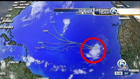 Tropical Storm Irma forms in Atlantic Ocean