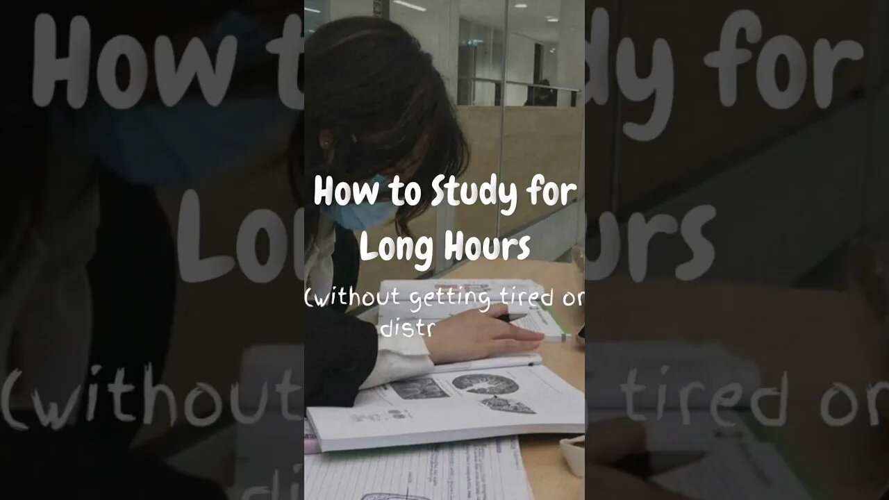 How to Study for long hours #shorts