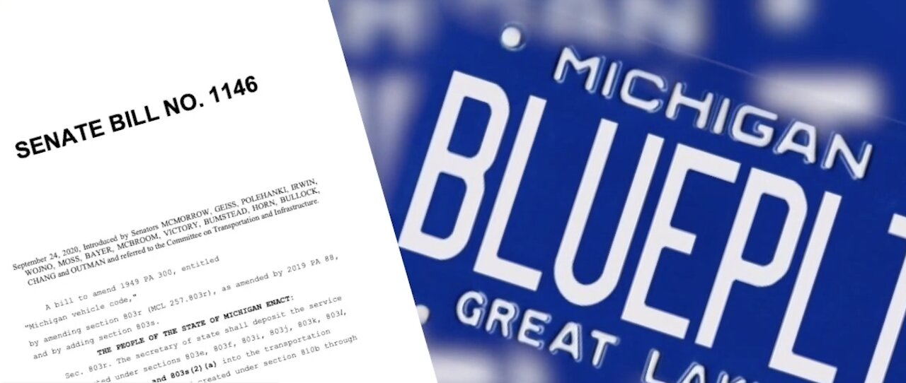 Bill reintroduced to bring back Michigan's classic blue license plate