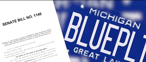 Bill reintroduced to bring back Michigan's classic blue license plate