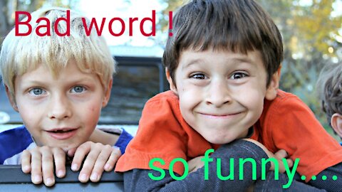 Kids saying bad words I funny kids