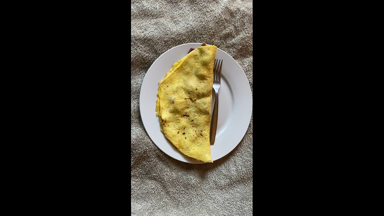 Bacon and cheese omelette