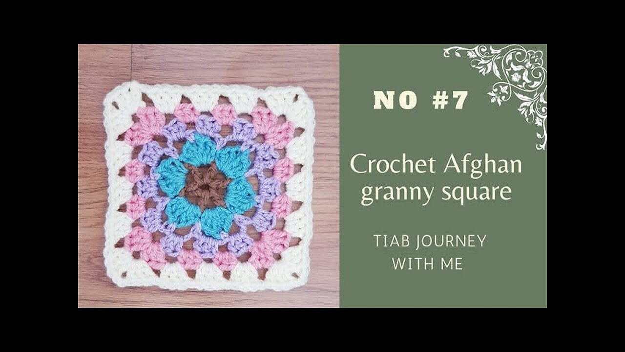 No 7, Crochet afghan granny square