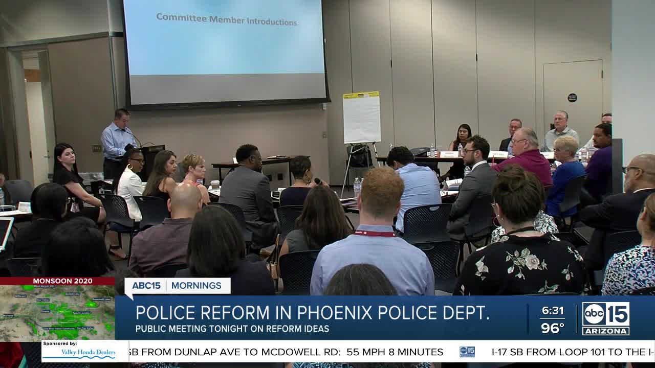 Public meeting tonight in Phoenix over police reform