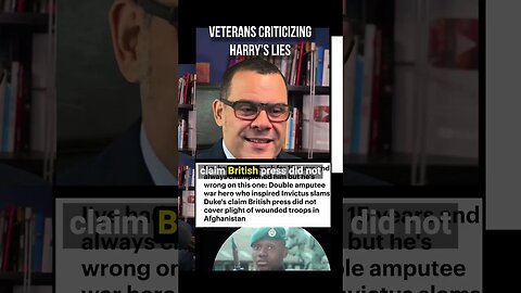 Veterans CRITICIZING Harry's lies!