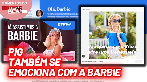 PIG não contém excitação diante de Barbie | Momentos do Reunião de Pauta