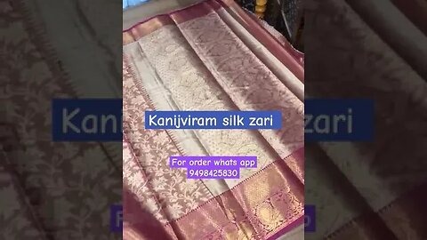 kanjivaram silk saree #zari#kanchipuramsilksaree #sareefashion