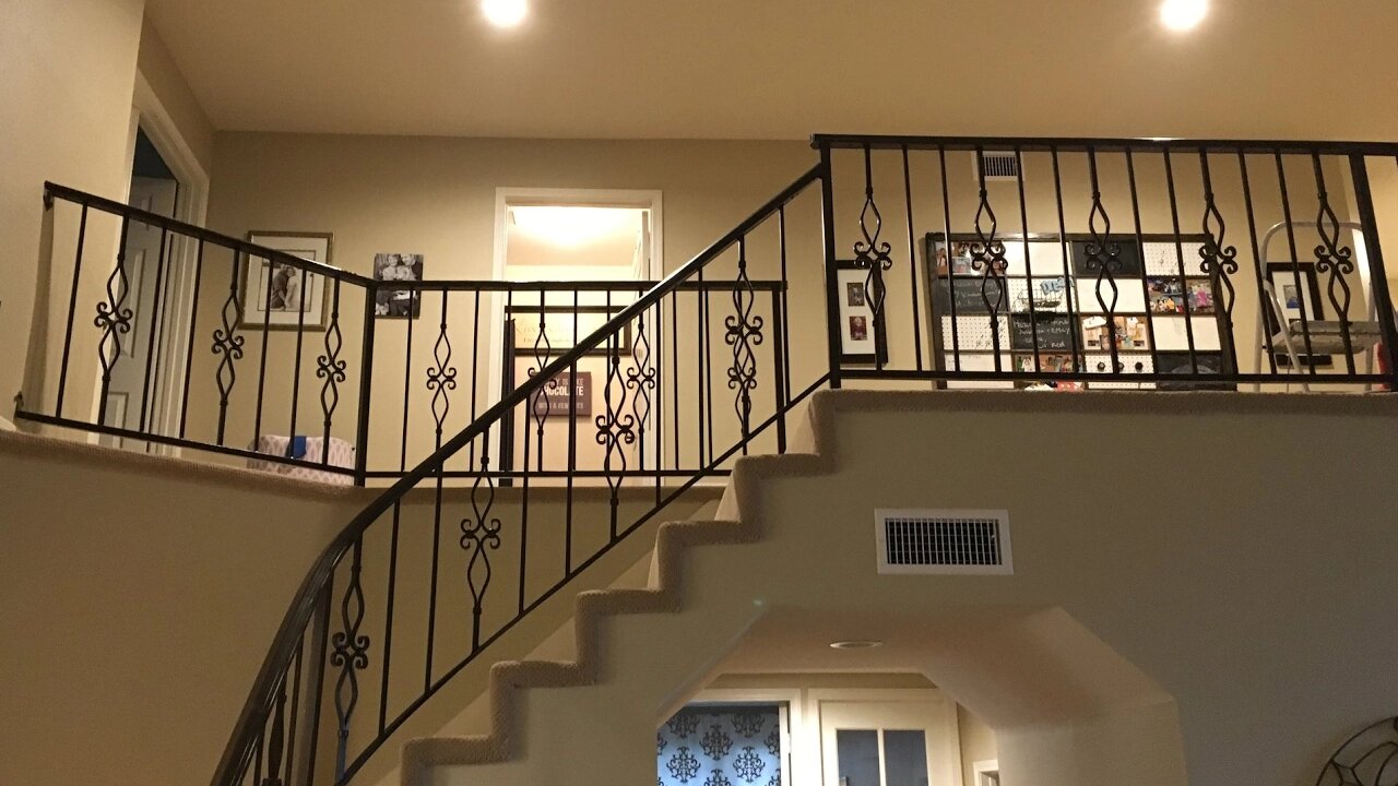 DIY Iron Baluster Spindle Staircase Remodel Quick & Easy