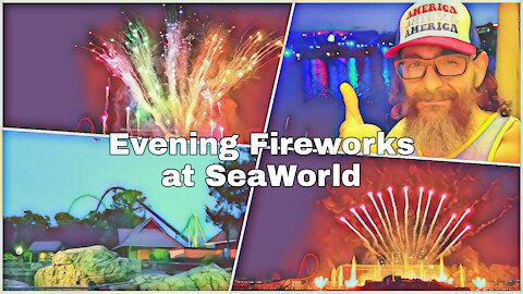 At SeaWorld for Memorial Day Fireworks