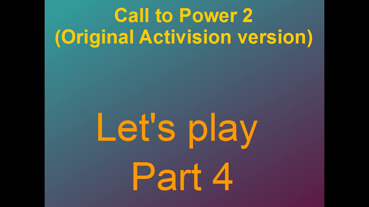 Lets play Call to power 2 Part 4