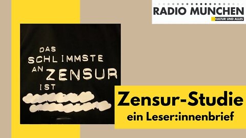 Zensur-Studie - Leser:Innenbrief - von Anke Behrend