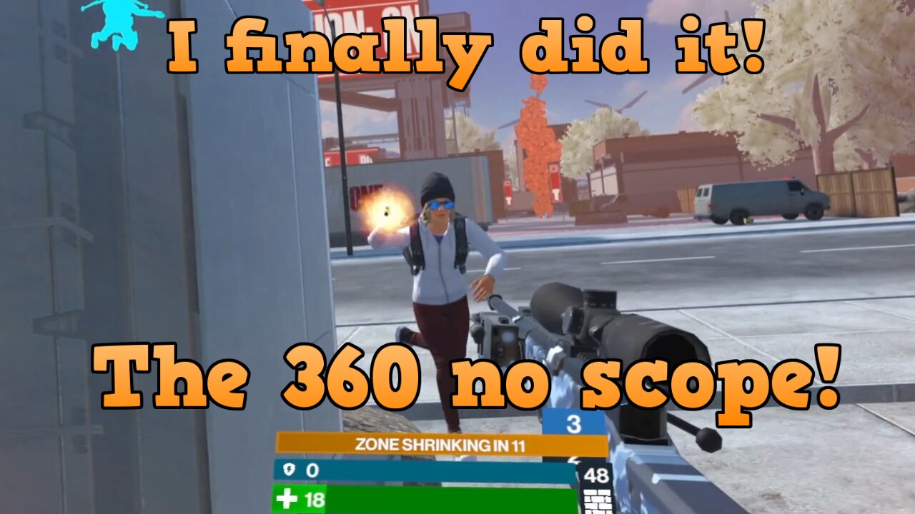 I finally did it! 360 no scope! Population One VR