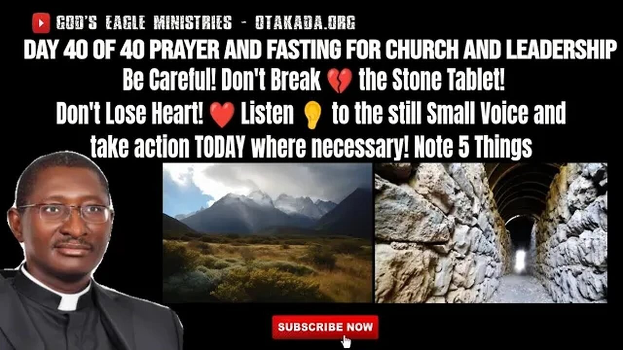 Day 40 of 40 Prayer & Fasting for Church & Leadership - Be Careful! Don't Break 💔 the Stone Tablet!