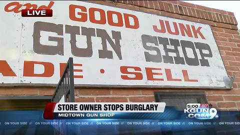 EXCLUSIVE: Gun shop owner comes face to face with burglars