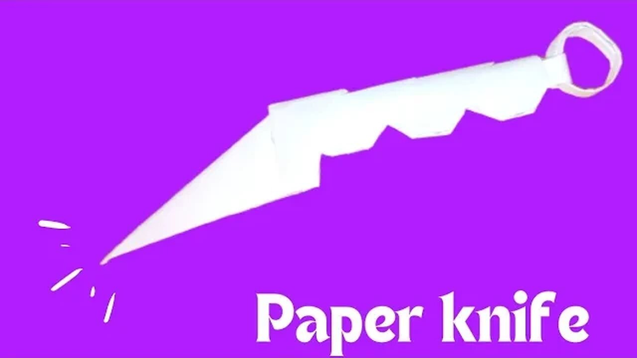 HOW TO MAKING PAPER KARAMBIT - ( how to make a paper karambit ) - Eira's Tube