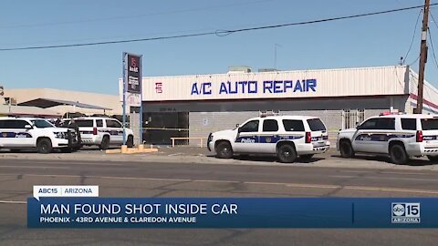 PD: Man dies after being found shot near 43rd Ave and Clarendon