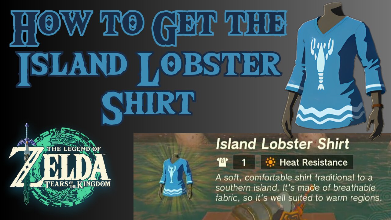 How to Get the Island Lobster Shirt in The Legend of Zelda: Tears of the Kingdom!!! #totk