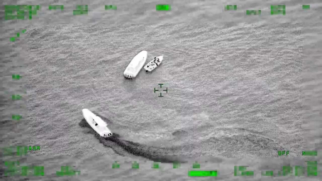 CBP AMO Interdict Smuggling Vessel Carrying Migrants