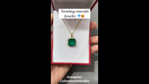 Contemporary and trendy Colombian emerald diamond gold fine jewelry for sale