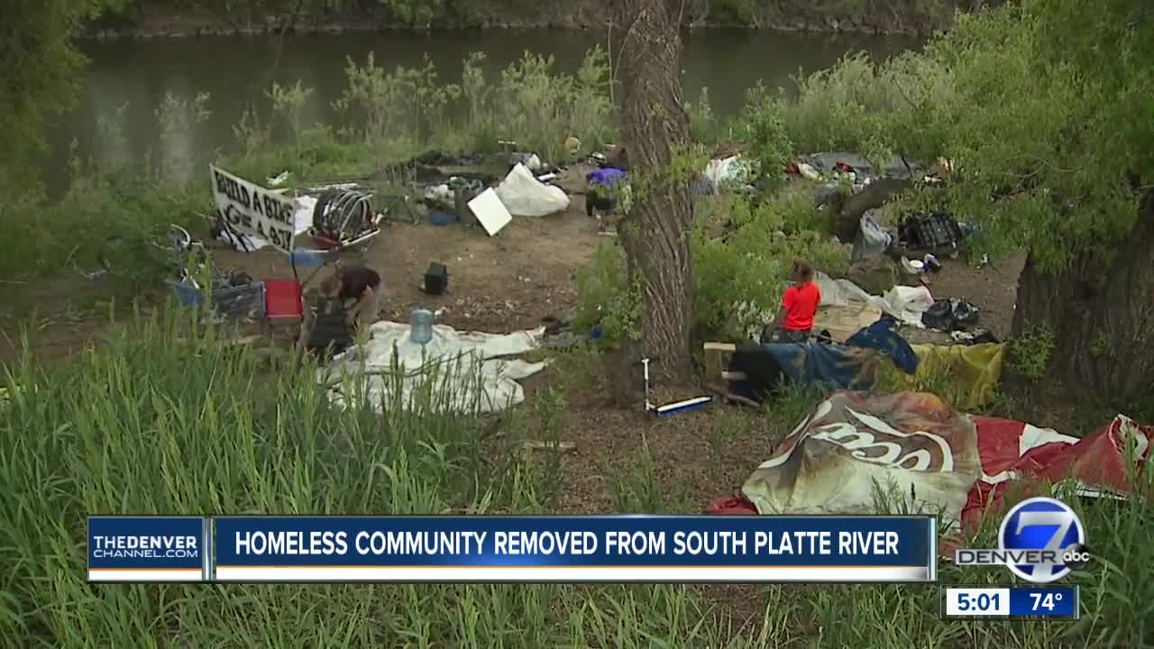 Englewood police begin cleanup of South Platte River homeless camps