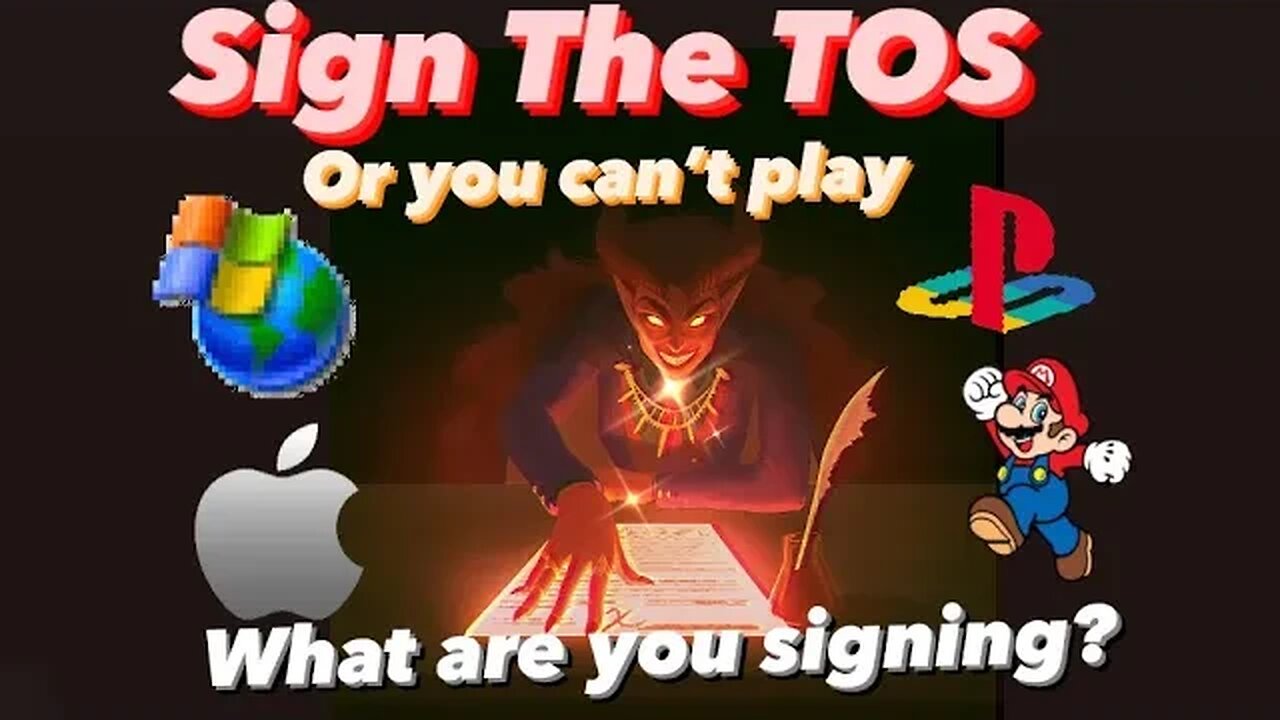 What are you willing to sign in order to play a video game?