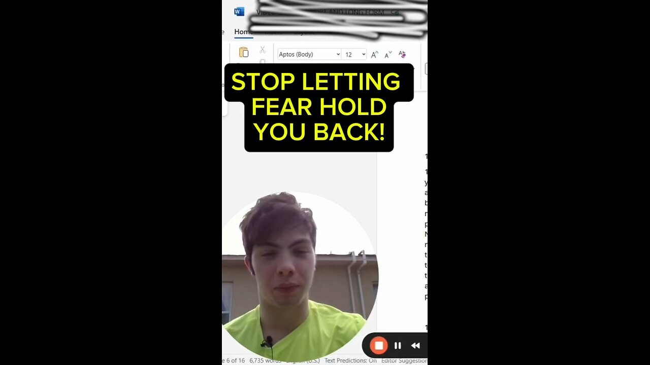 STOP LETTING FEAR HOLD YOU BACK‼️