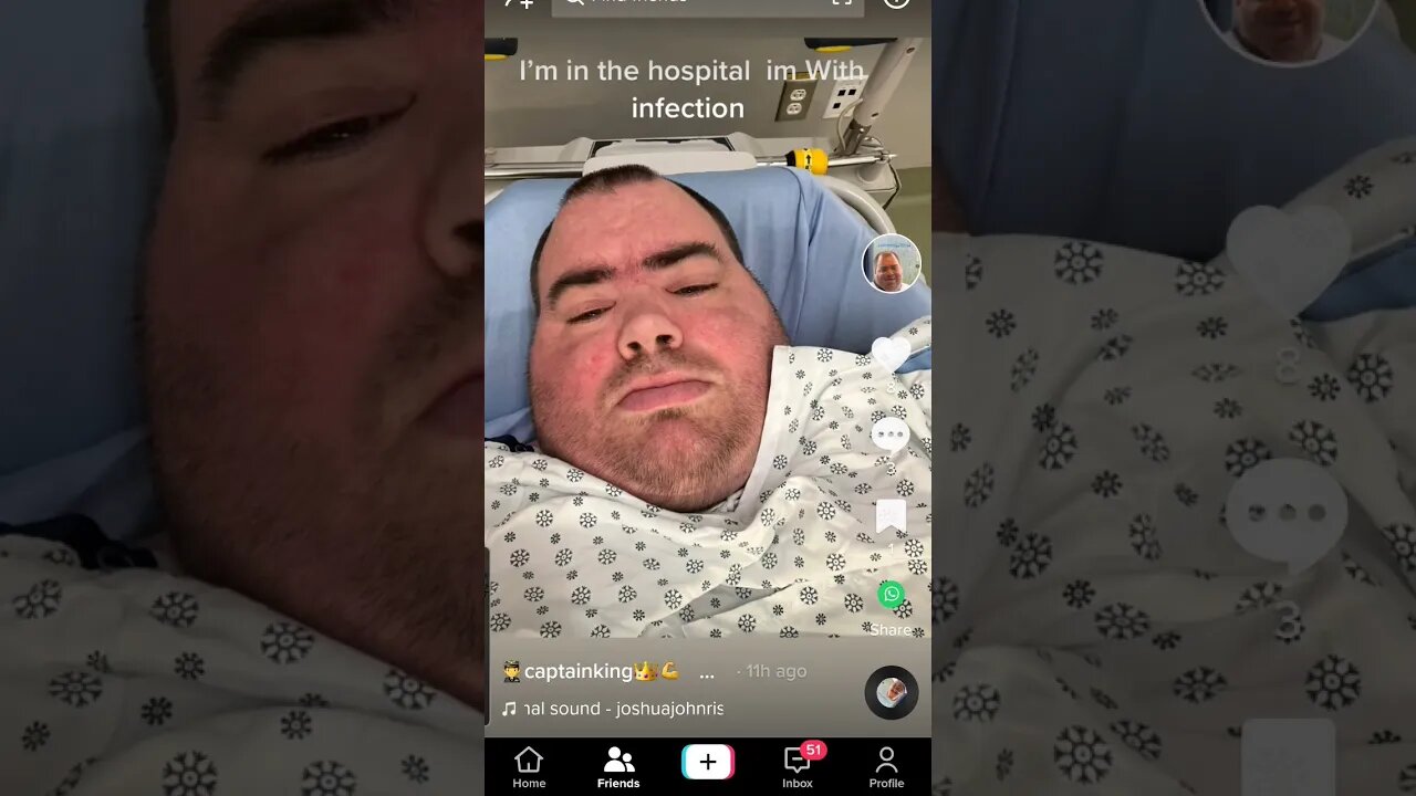 #tiktok breaking news #johnpinette look a like in hospital with smegma related infection #canada 🙏