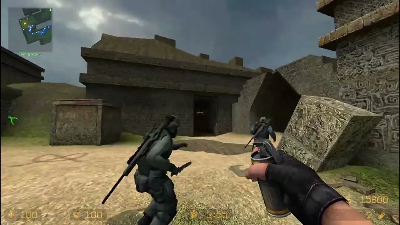 Counter Strike Source Aztec Bots #20 Only Sniper Rifles