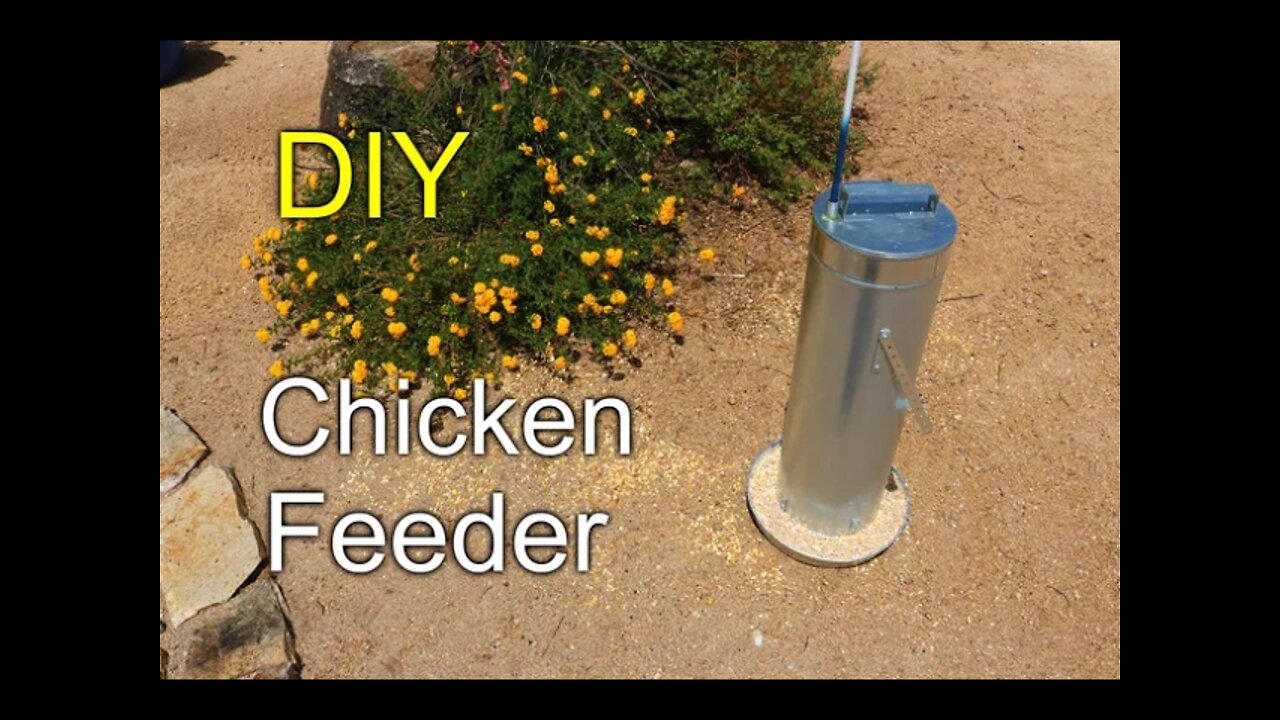 DIY Chicken feeder - How to with HVAC duct pipe