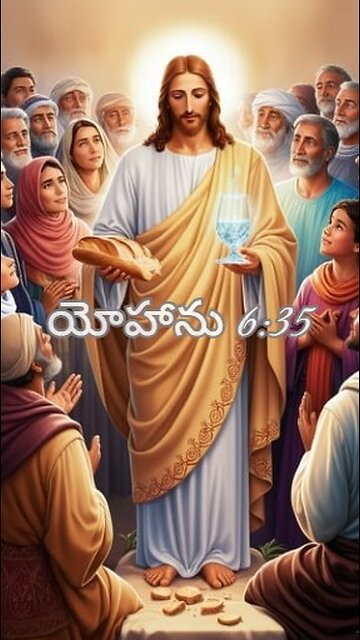 యోహాను 6:35 - అందుకు యేసు వారితో ఇట్లనెను–జీవాహారము నేనే; నాయొద్దకు వచ్చువాడు ఏమాత్రమును...