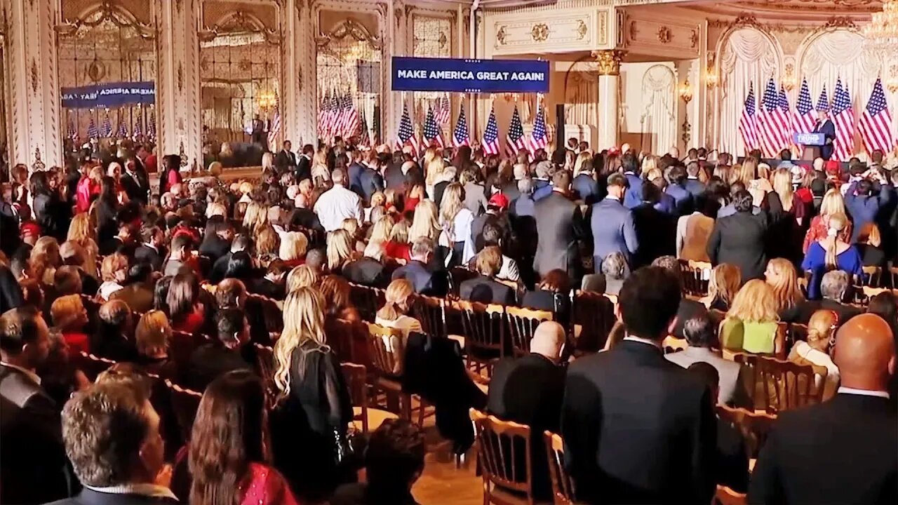 Trump Announcement So Boring, Staff BLOCKED Crowd from Leaving