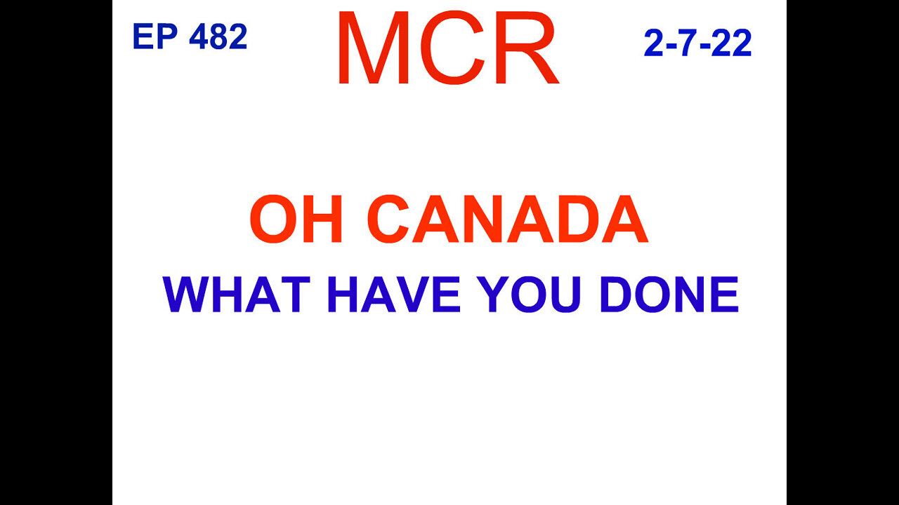 OH CANADA, WHAT HAVE YOU DONE