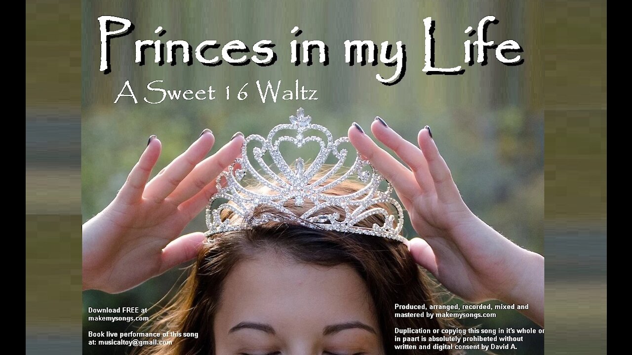 Princess In My Life - Christian Sweet 16 song POWERFUL!