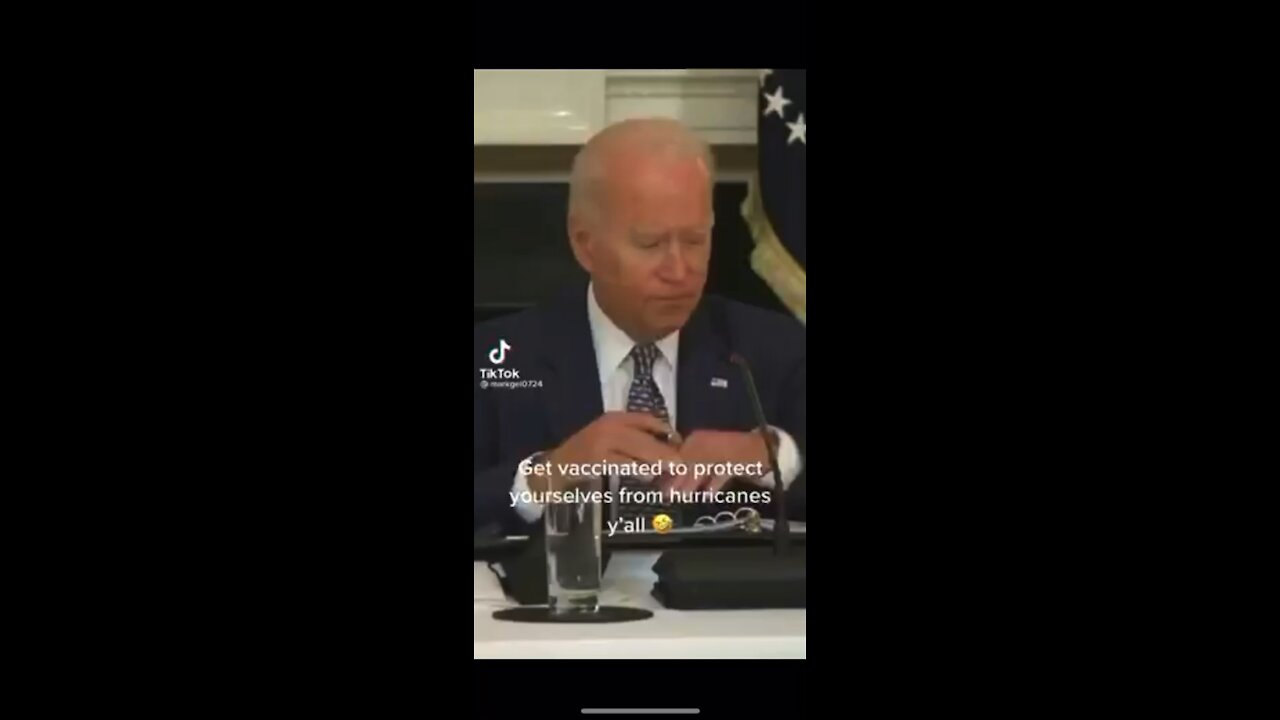 Biden ‘best preparation against Hurricanes is to get Vaxxed’ lol