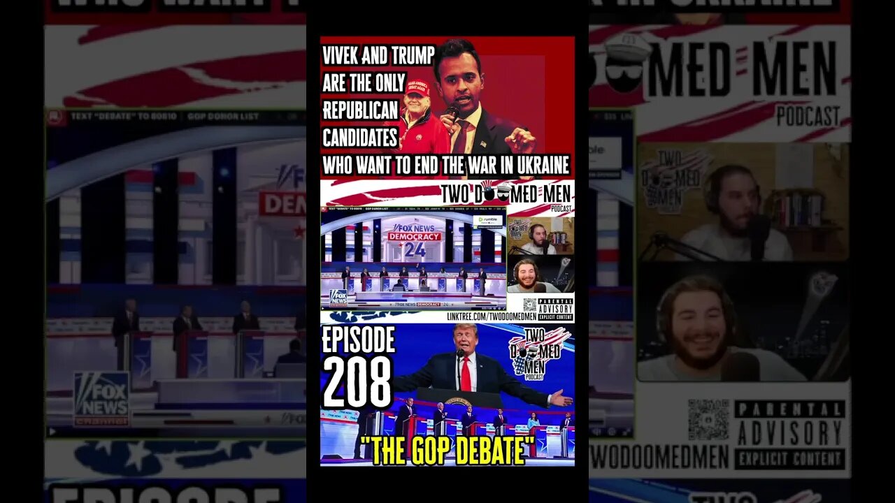Trump & Vivek are the only GOP candidates who want to end The War in Ukraine