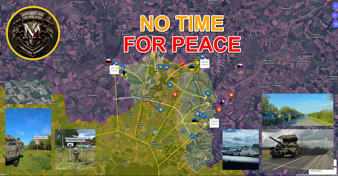 The Russians Bring Up Reinforcements⚔️The Ukrainians Bring Up Artillery💥 Military Summary 09.08.2024