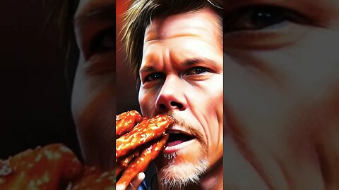 AI generated Kevin Bacon eating some bacon