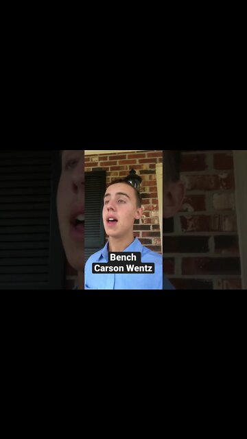 Bench Carson Wentz! #shorts