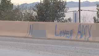 Racial slur painted along Interstate 15 in North Las Vegas