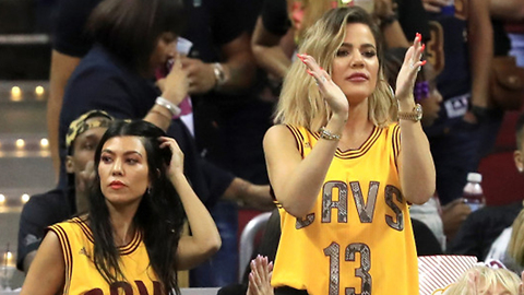 Khloe Kardashian Supports Tristan Thompson During Playoff Game!