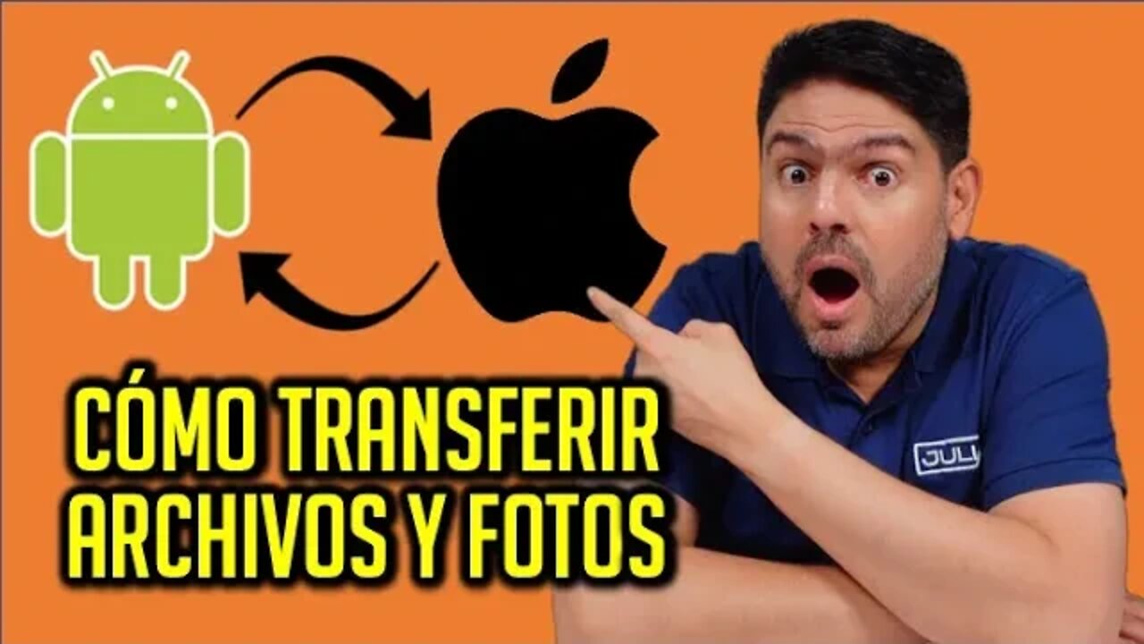 Cómo ENVIAR archivos fotos documentos entre ANDROID y iPHONE fácil y rápido