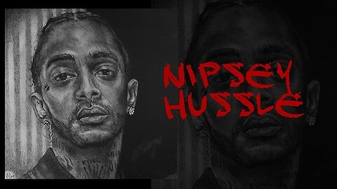 Time lapse drawing of NIPSEY HUSSLE