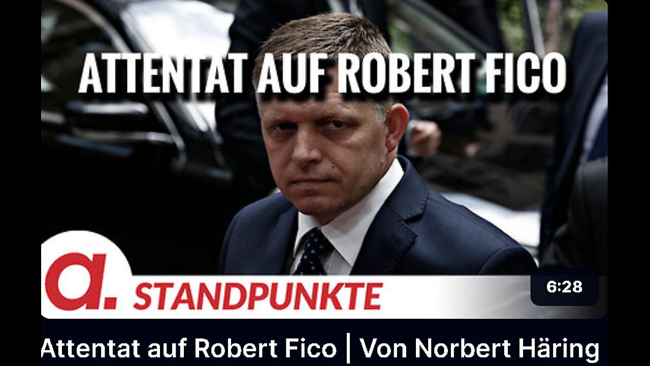 May 17, 2024..🇪🇺👉APOLUT-STANDPUNKTE👈🇪🇺..🥇..🇩🇪🇦🇹🇨🇭🇪🇺 ..☝️🧠.. Attentat auf Robert Fico ｜ Von Norbert Häring