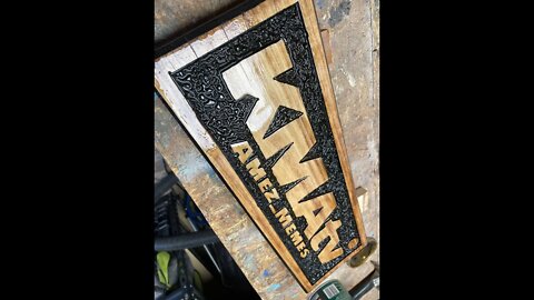 Wood Sign Carving | KMATv Amez_Memes