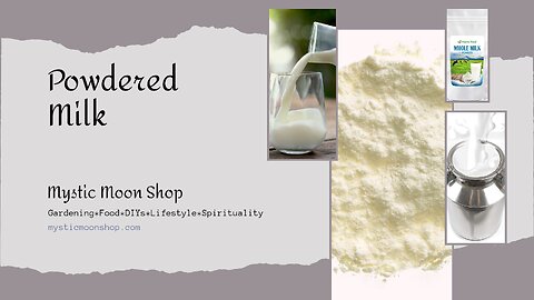 Powder Milk - Best Way to Store Milk, Organic & Tested!