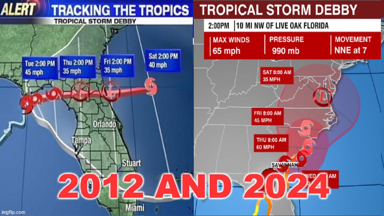 Holy DÉJÀ VU NEO - 2 Debby Floods 12 Years Apart!