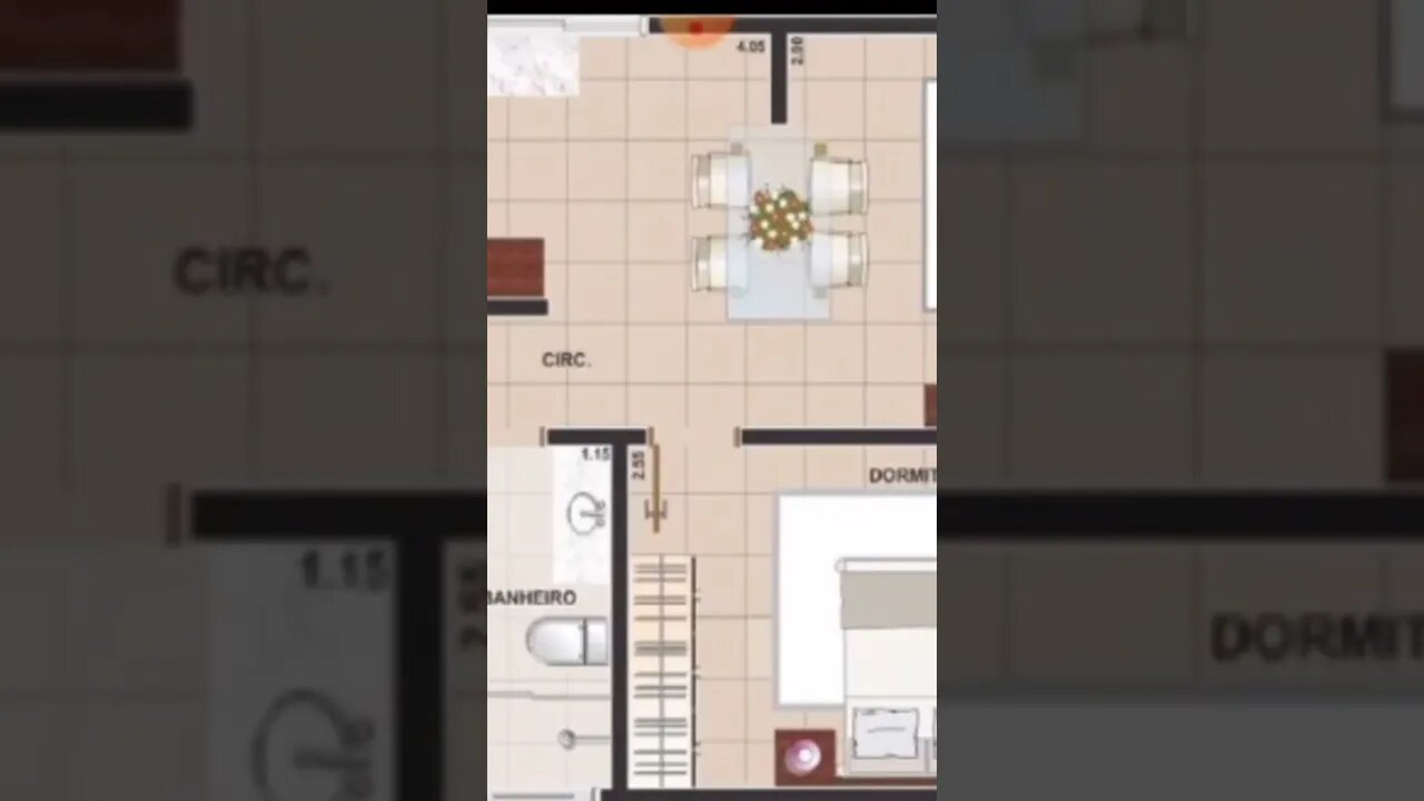 planta de casa 7x8
