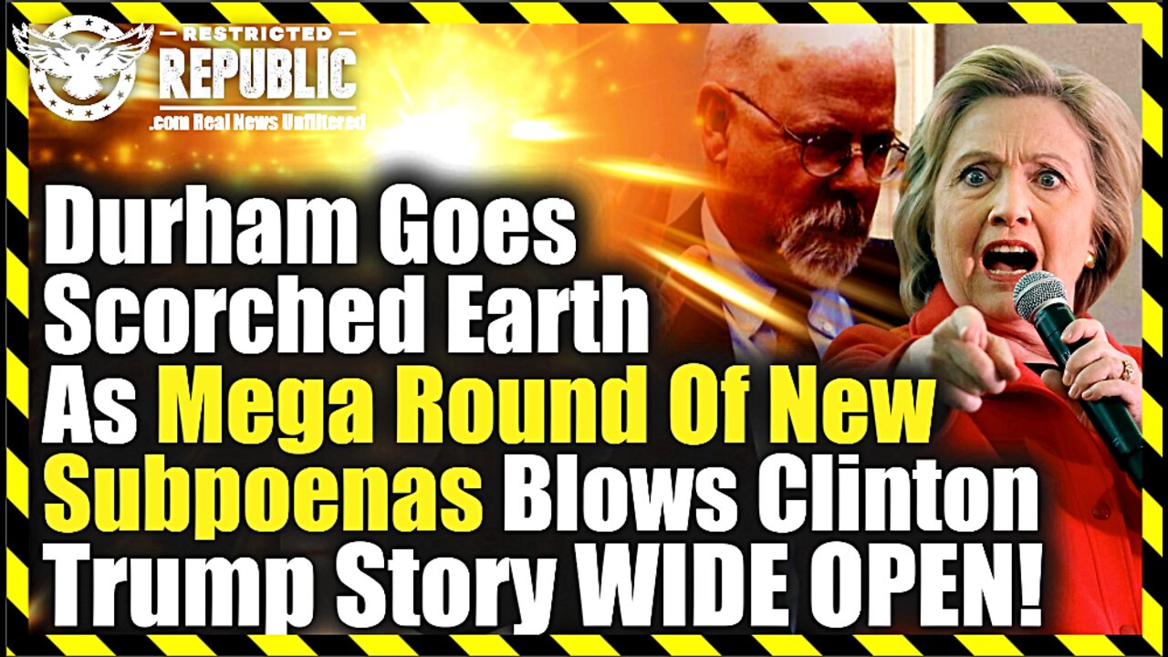 Durham Goes Scorched Earth And Blows Clinton-Trump Story WIDE OPEN!