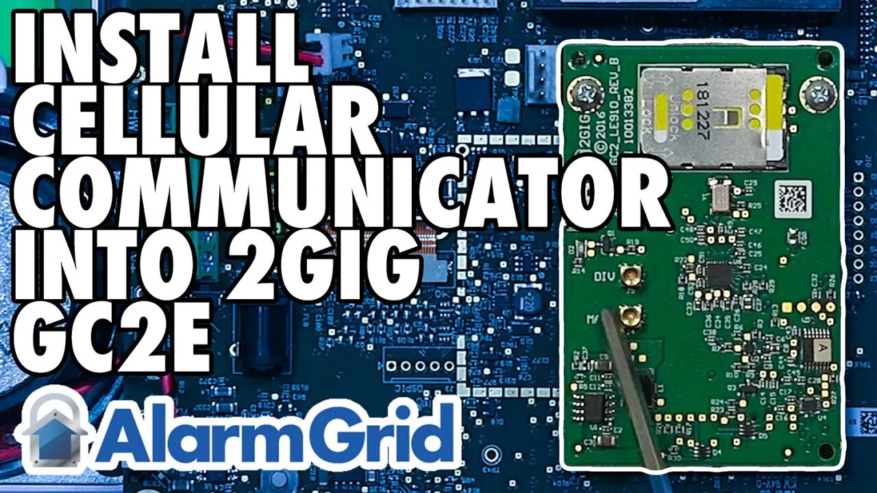 Installing A Cellular Communicator Into A 2GIG GC2e