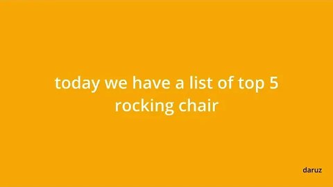 Top 5 Rocking Chair